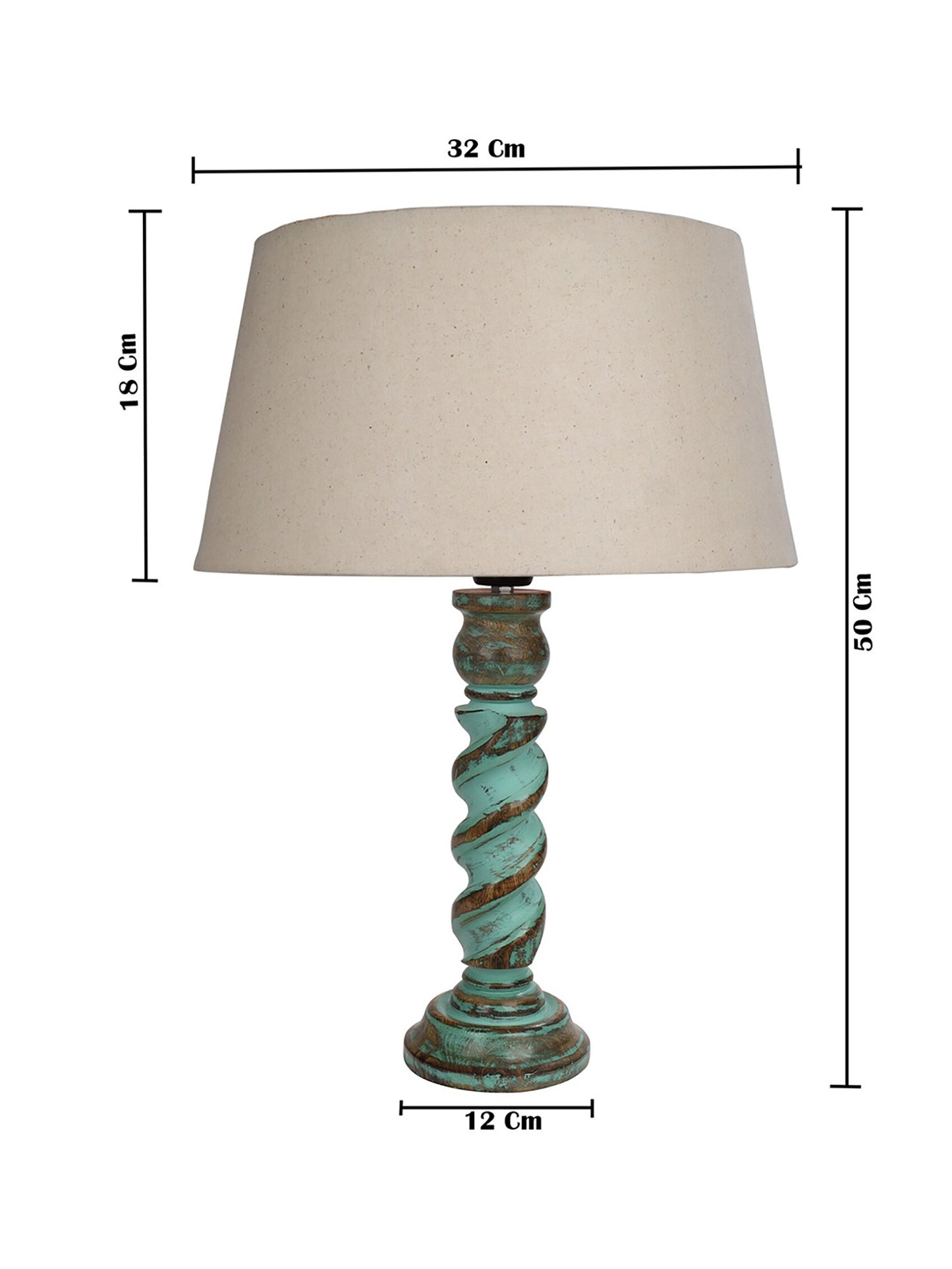 Signature Rustic Rope Algae Table Lamp With Jute Drum Shade, Farmhouse, Living Room, Bedroom, House Bedside Nightstand, Home, Office, Reading Light