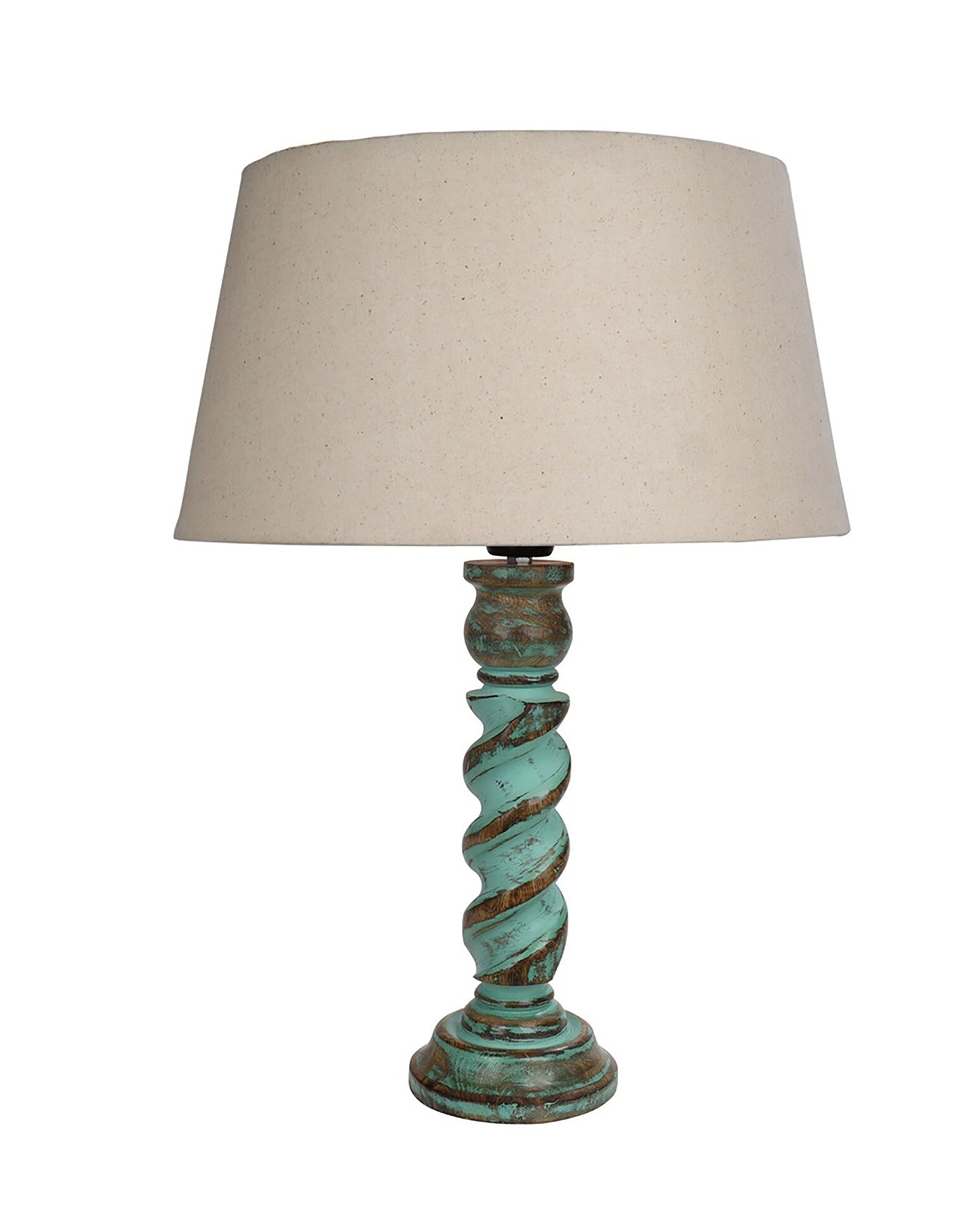 Signature Rustic Rope Algae Table Lamp With Jute Drum Shade, Farmhouse, Living Room, Bedroom, House Bedside Nightstand, Home, Office, Reading Light