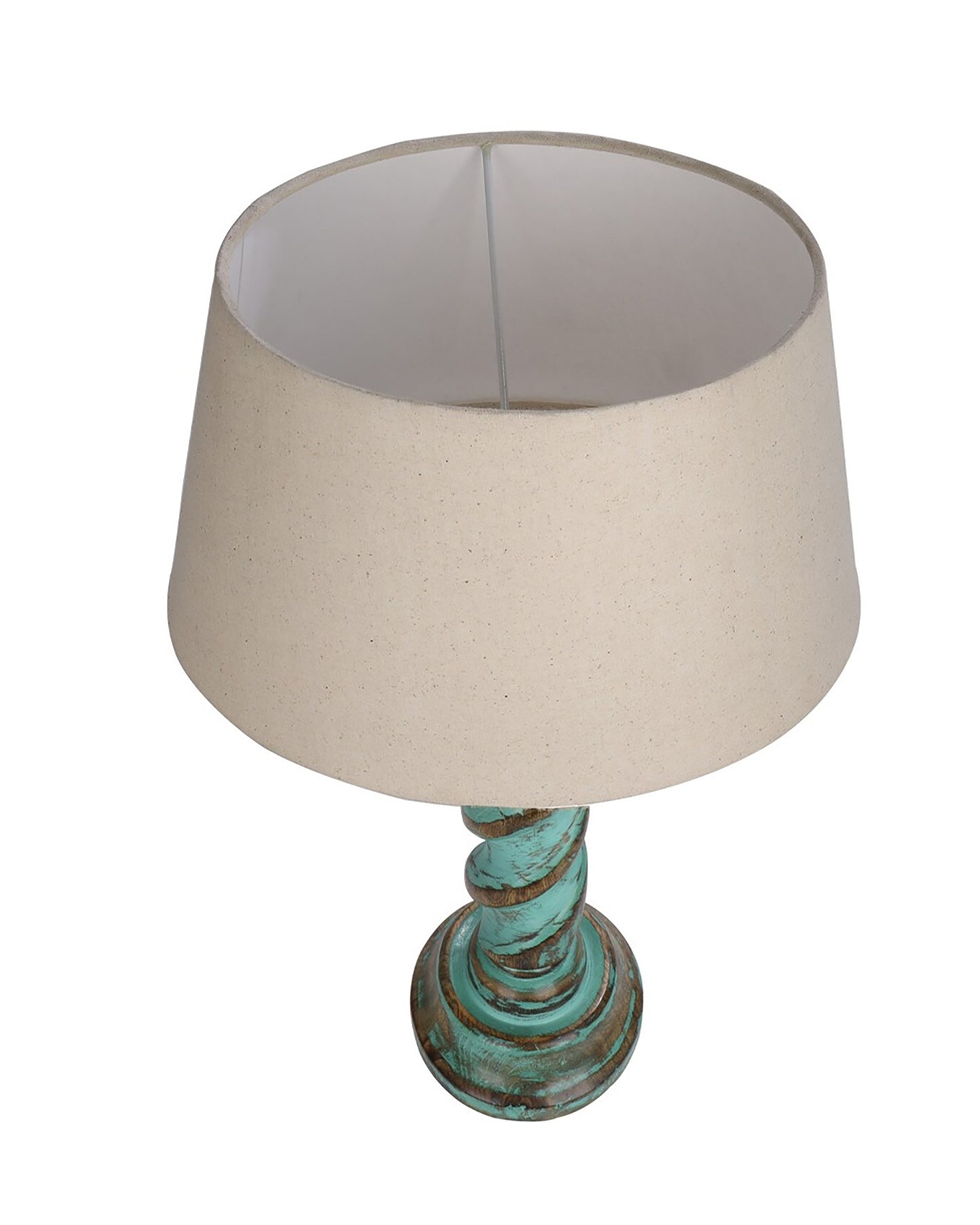 Signature Rustic Rope Algae Table Lamp With Jute Drum Shade, Farmhouse, Living Room, Bedroom, House Bedside Nightstand, Home, Office, Reading Light