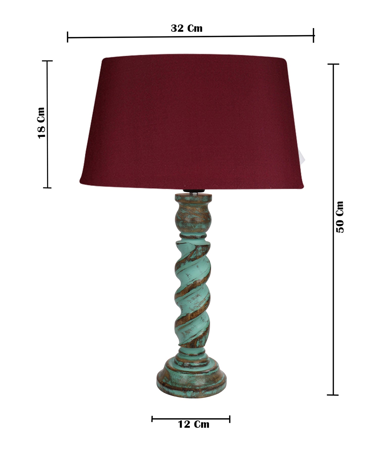 Signature Rustic Rope Algae Table Lamp With Jute Drum Shade, Farmhouse, Living Room, Bedroom, House Bedside Nightstand, Home, Office, Reading Light