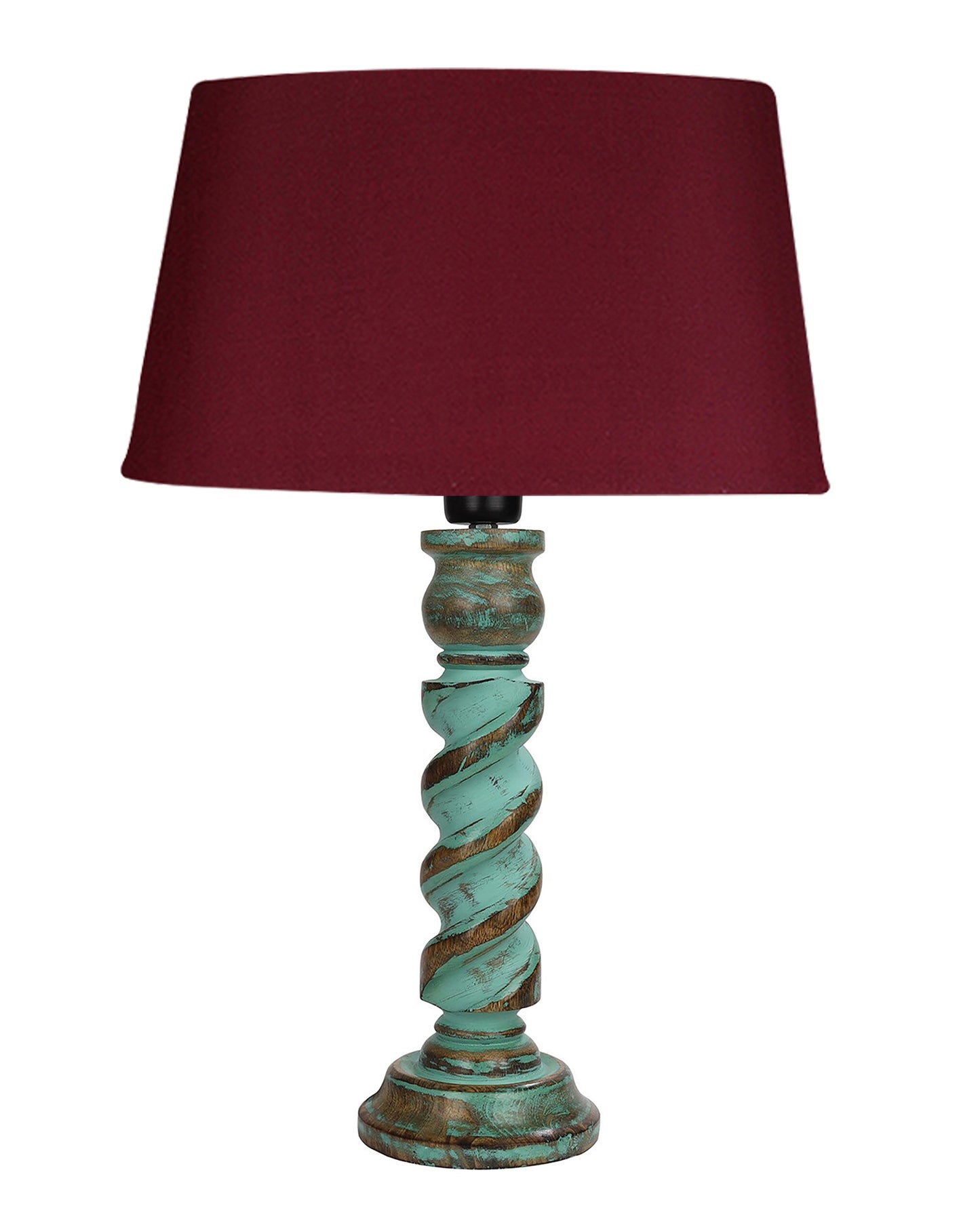 Signature Rustic Rope Algae Table Lamp With Jute Drum Shade, Farmhouse, Living Room, Bedroom, House Bedside Nightstand, Home, Office, Reading Light