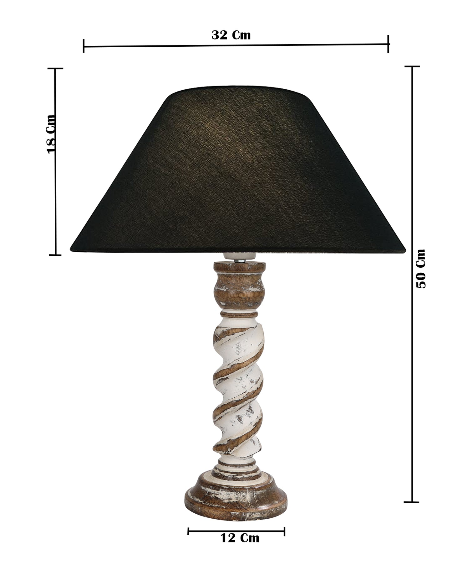 Signature Rustic Rope Whitewash Table Lamp With Jute Drum Shade, farmhouse Living Room Bedroom House Bedside Nightstand Home Office Reading Light