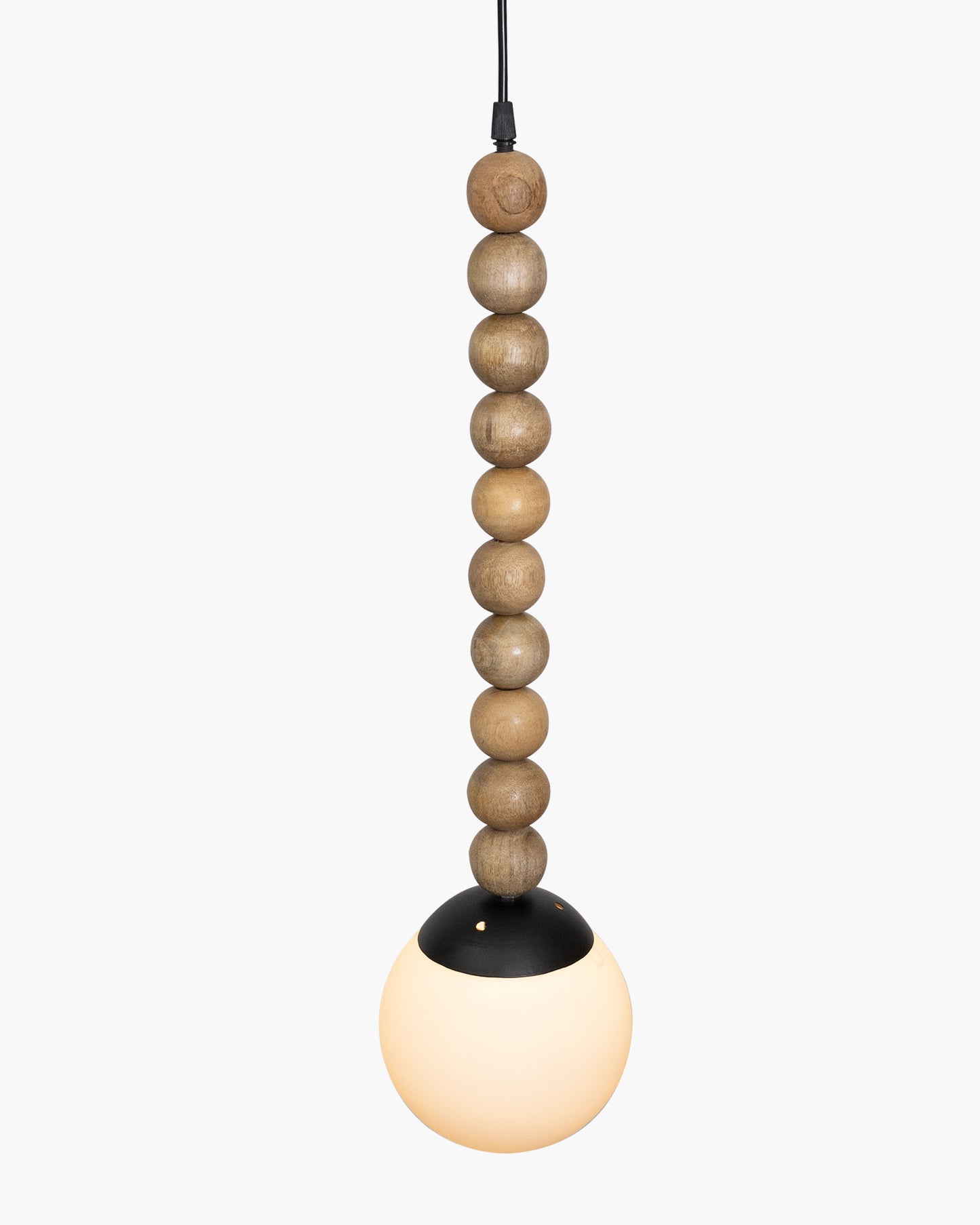 Rustic Beaded Swag Pendant, Balcony Bar Cafe Living Dining Room, Retro Loft Light, Ceiling Hanging Light, natural white Frosted globe