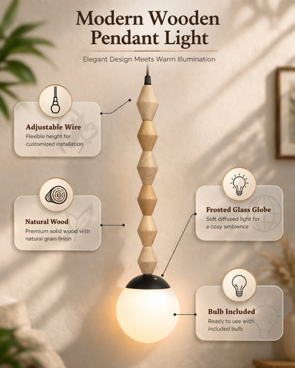 Rustic Beaded Swag Pendant, Balcony Bar Cafe Living Dining Room, Retro Loft Light, Ceiling Hanging Light, natural white Frosted globe