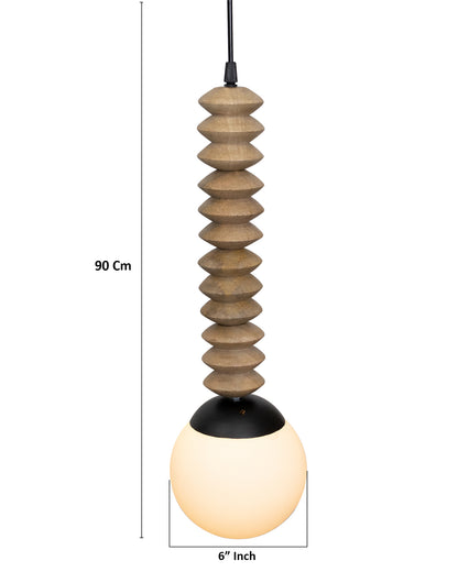 Rustic Beaded Swag Pendant, Balcony Bar Cafe Living Dining Room, Retro Loft Light, Ceiling Hanging Light, natural white Frosted globe
