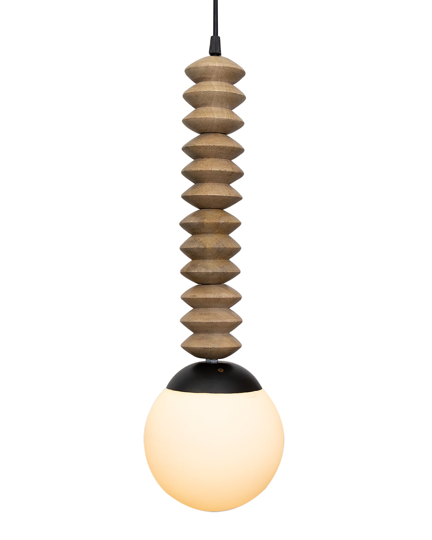 Rustic Beaded Swag Pendant, Balcony Bar Cafe Living Dining Room, Retro Loft Light, Ceiling Hanging Light, natural white Frosted globe