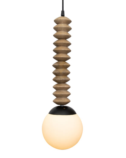 Rustic Beaded Swag Pendant, Balcony Bar Cafe Living Dining Room, Retro Loft Light, Ceiling Hanging Light, natural white Frosted globe