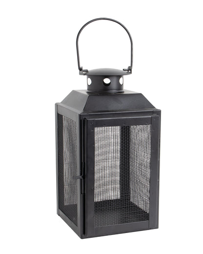 Set of 2 Iron Lantern and Candle Tealight Holder for Home Decor Items With 50 Warm White LEDs for Garden Patio Landscape Decoration