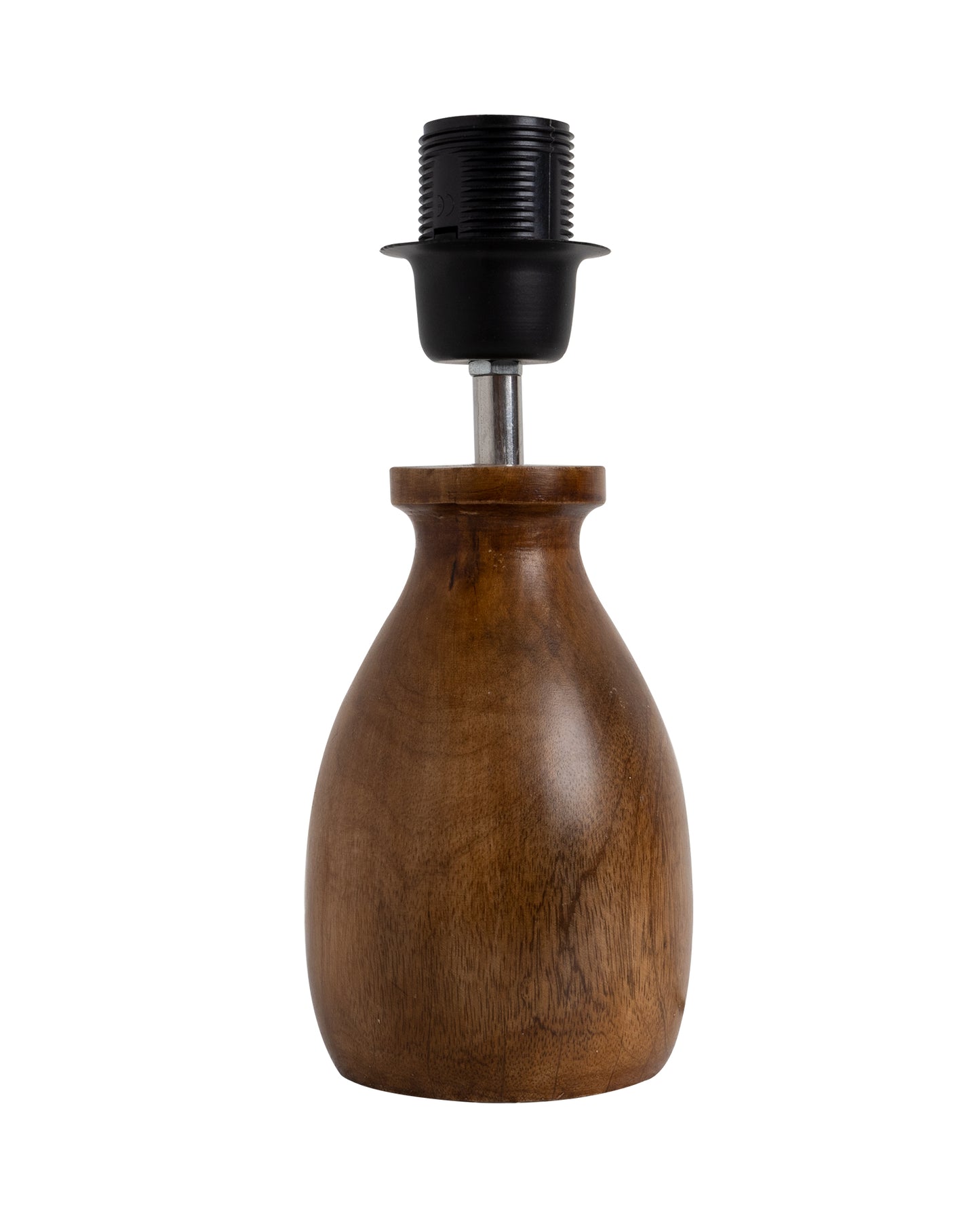 Dovel Pot Modern Table Lamp, Wooden Base Modern Fabric Lampshade for Home Office Cafe Restaurant