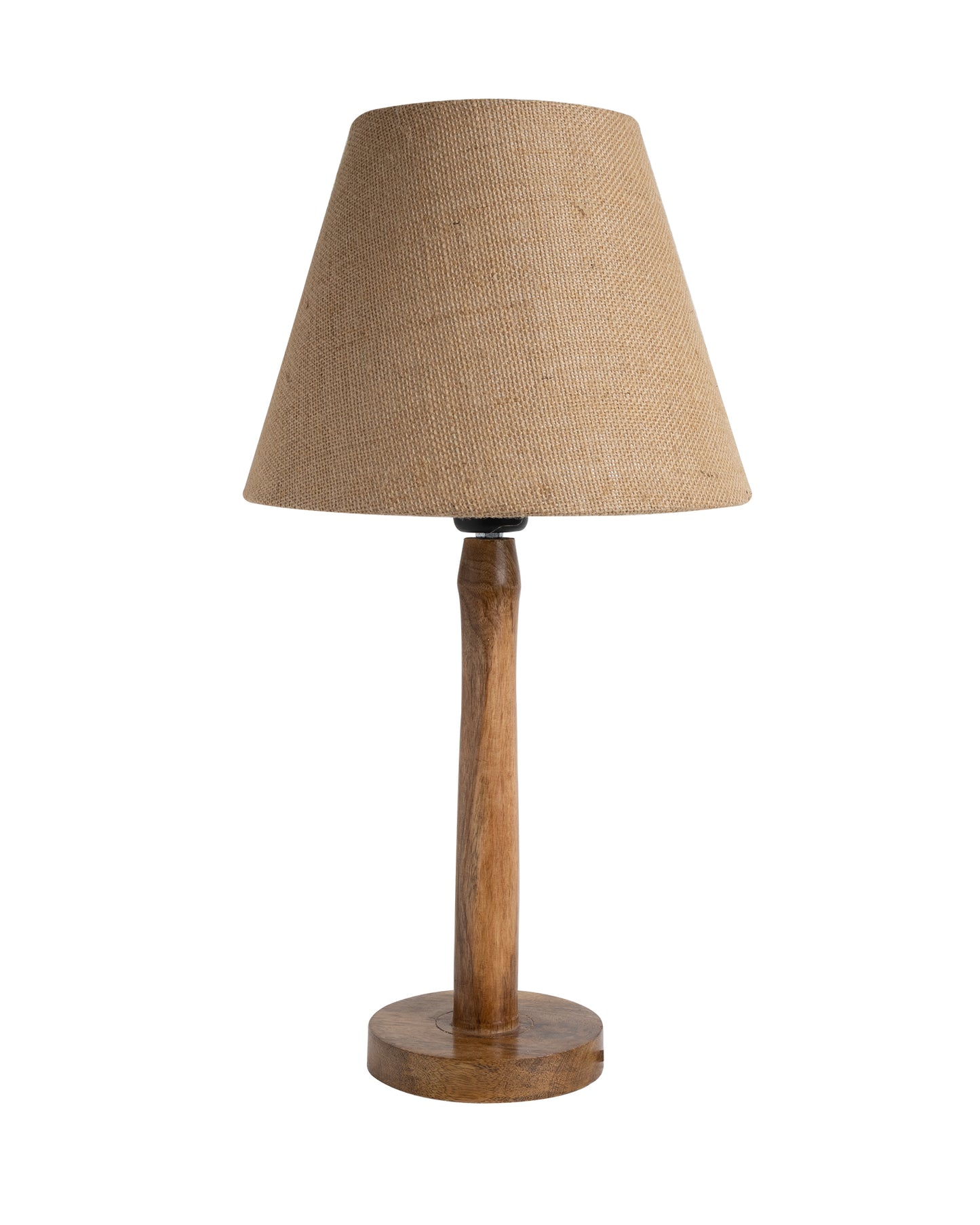 Modern Table Lamp, Wooden Base Modern Fabric Lampshade for Home Office Cafe Restaurant, Nordic Stick