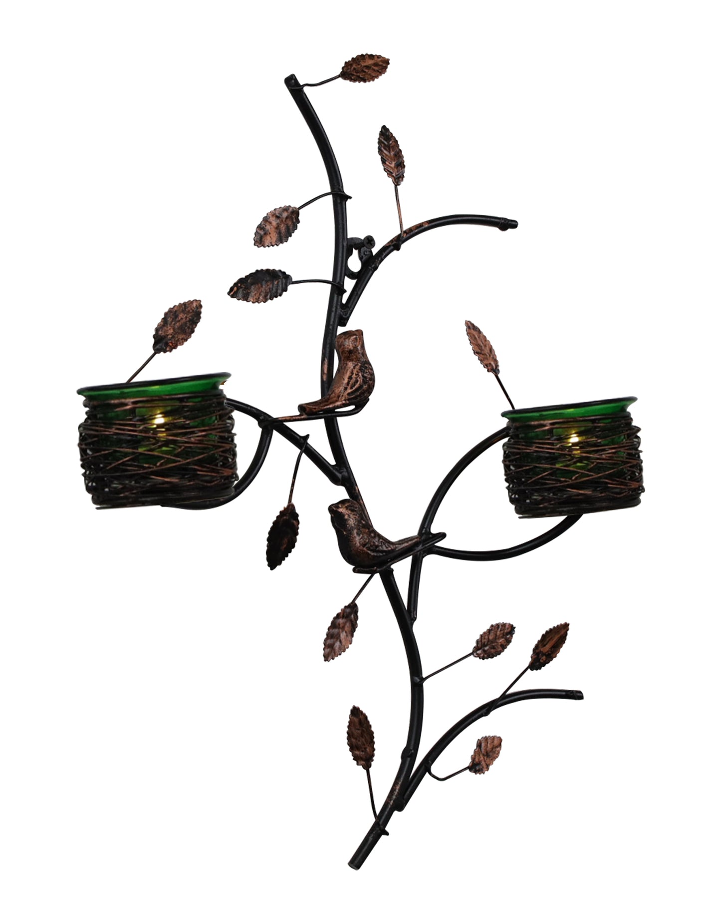 Tree with Bird Nest Votive Stand, Wall Candle holder and Tealight candles