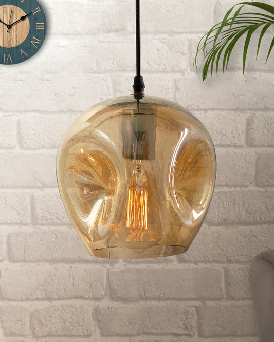 Pendant Light Blown Glass Bedside lsland Lighting Modern Ceiling Organic Design Hanging Drop