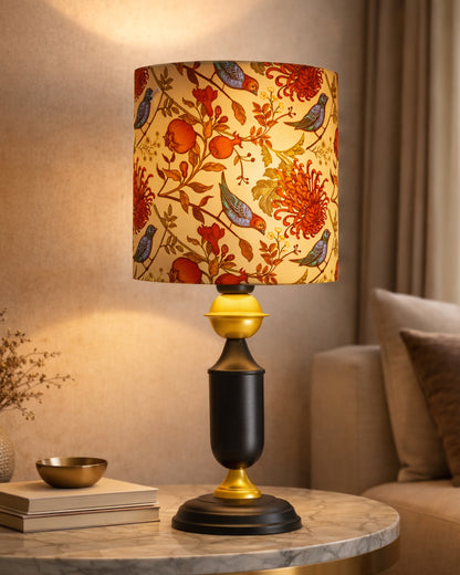 Murphy Black Table Lamp with Shade, LED bulb included