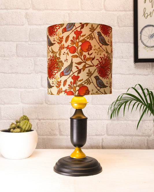 Murphy Black Table Lamp with Shade, LED bulb included