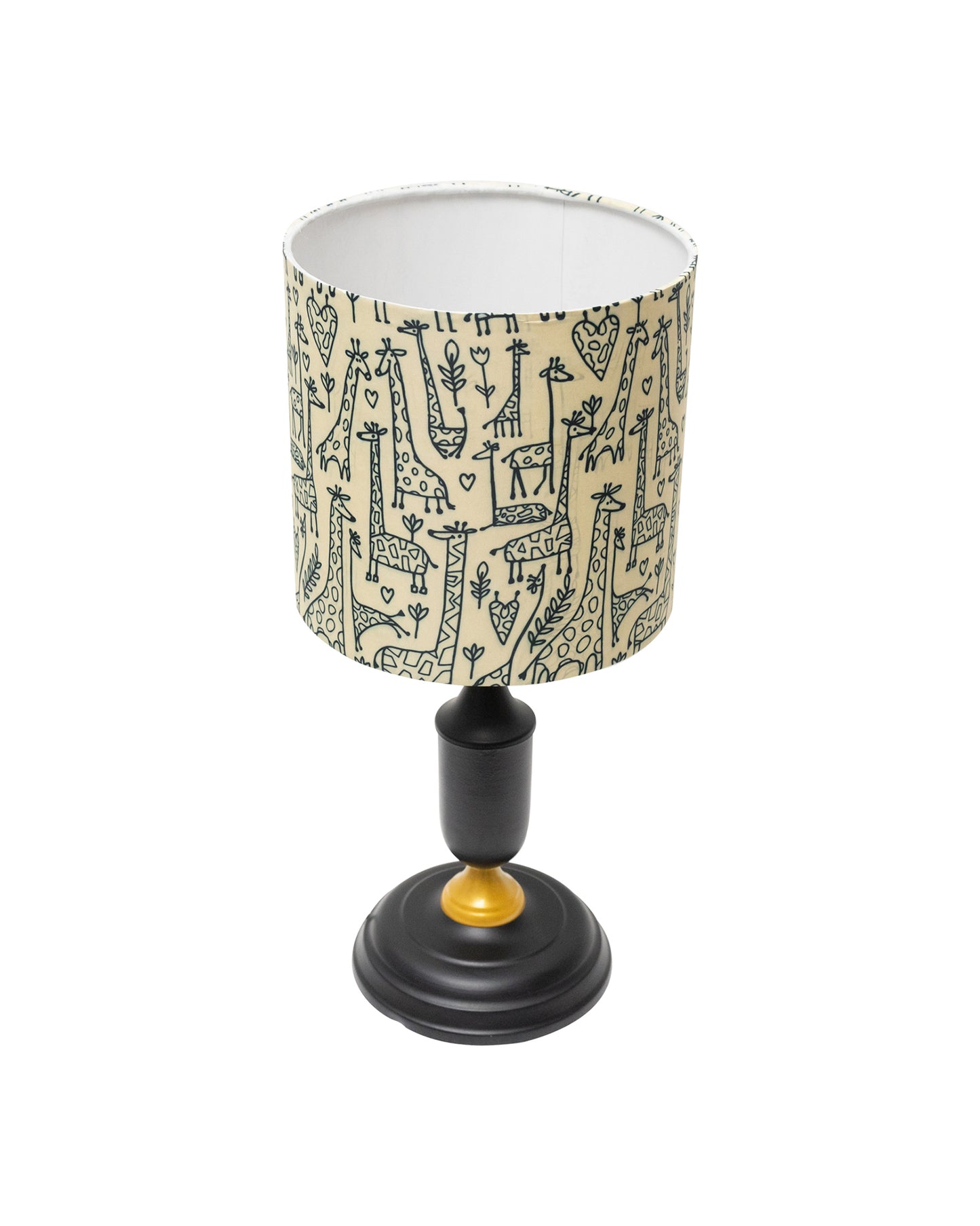 Murphy Black Table Lamp with Shade, LED bulb included