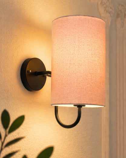 Wall Metal gooseneck stands with Cylinder Shade