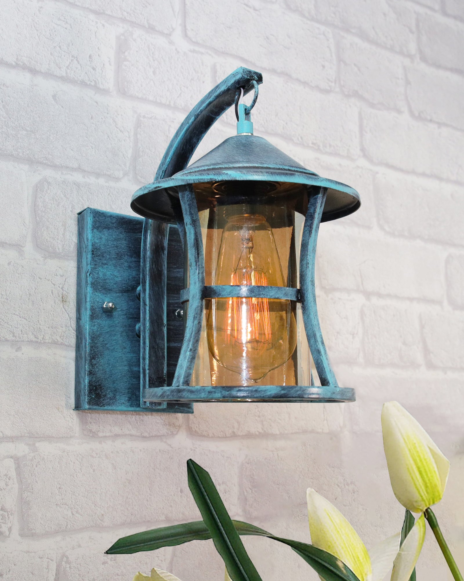 Unique Rusty Light Rustic Farmhouse Wall Light Cone Gooseneck Outdoor Wall Light – Fat