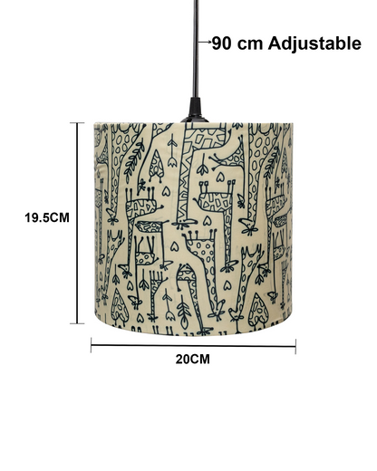 Birds Hanging Drum Lamp Shade, Decorative Light Lamp for Living Room, Home, Bedroom