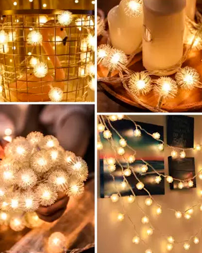 5M Snowflake Shaped LED String Lights for Christmas Indoor Outdoor, Party,Festival Garden Decor