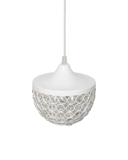 6" Glossy Crystal hanging goblet light, ceiling light, Nordic E27 pendant