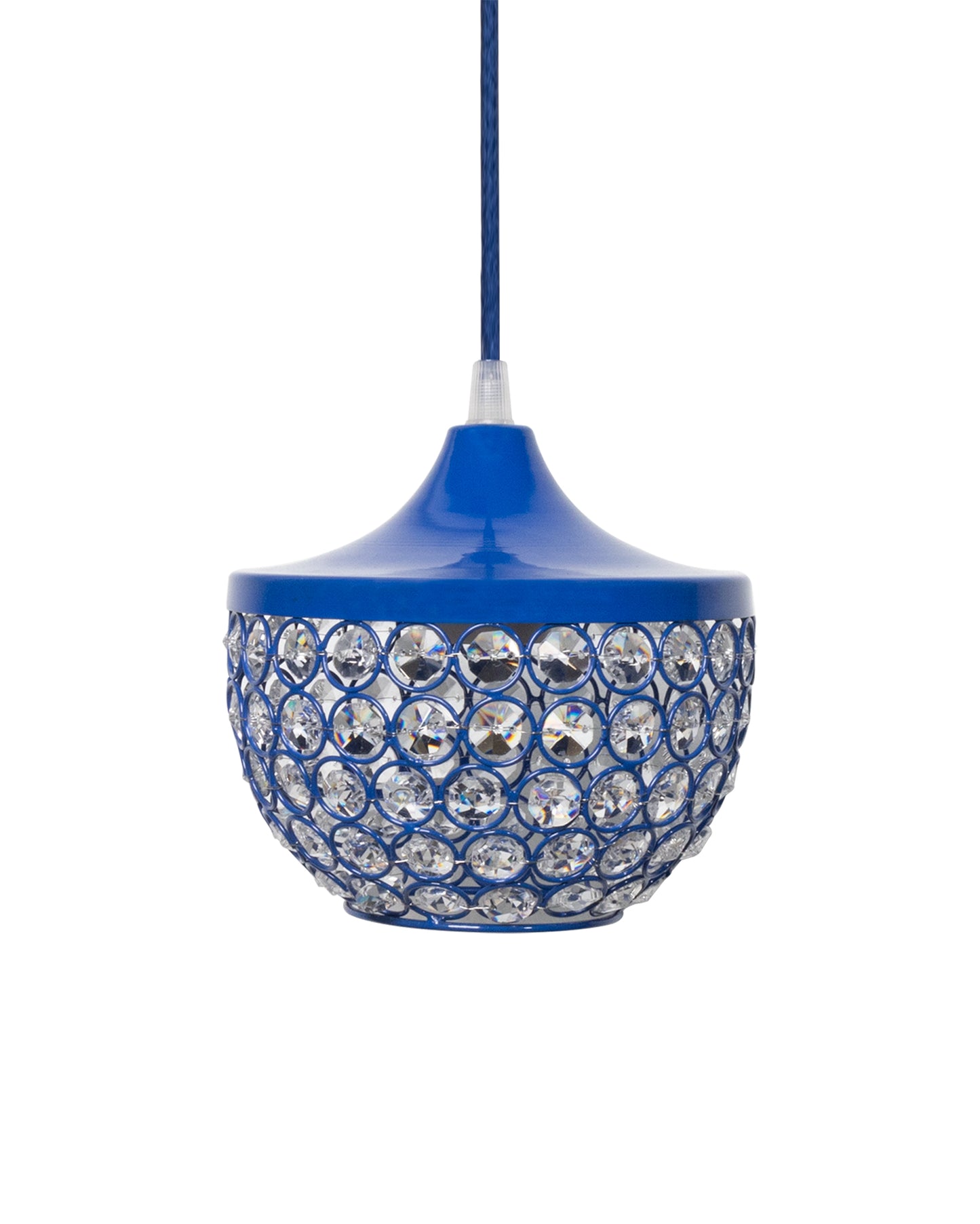 6" Glossy Crystal hanging goblet light, ceiling light, Nordic E27 pendant