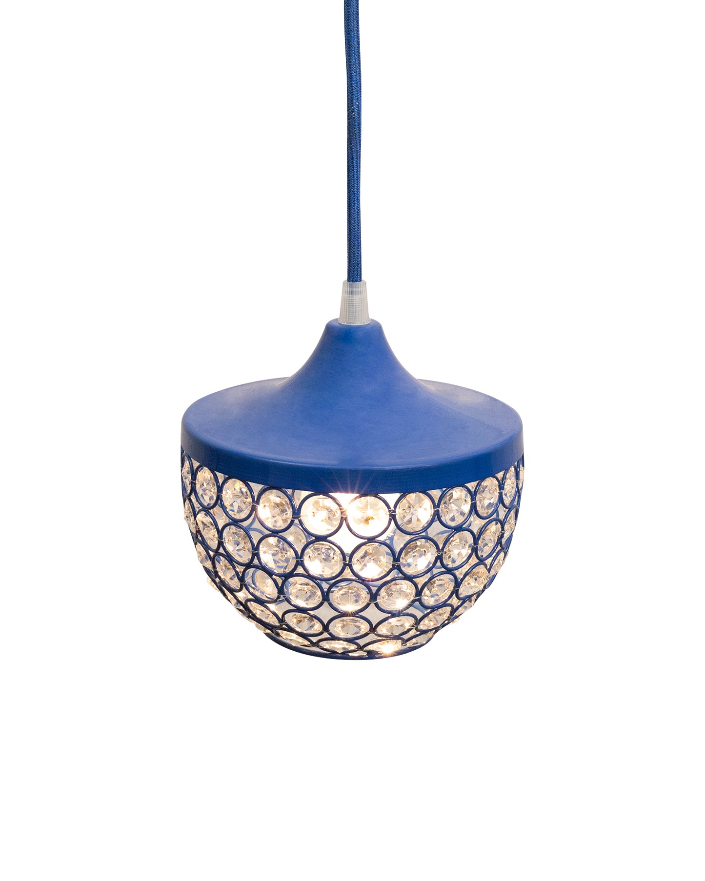 6" Glossy Crystal hanging goblet light, ceiling light, Nordic E27 pendant