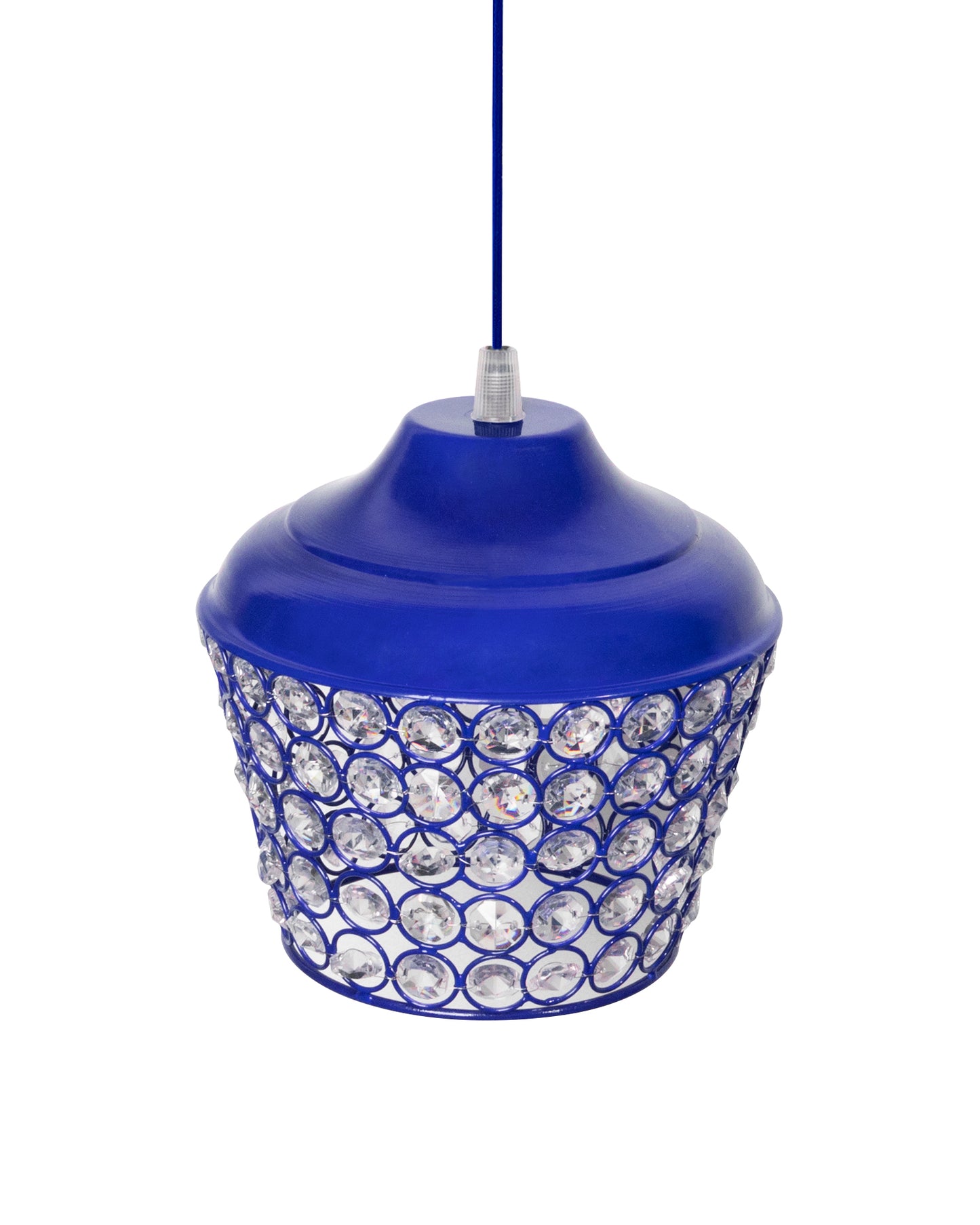 6.5" Glossy Crystal hanging lantern light, ceiling light, Nordic E27 pendant