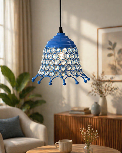 Glossy Hanging crystal pendant light, Adjustable Pendant Light Fixture for Kitchen Dinning Room Bedroom