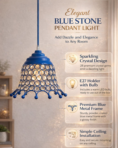 Glossy Hanging crystal pendant light, Adjustable Pendant Light Fixture for Kitchen Dinning Room Bedroom