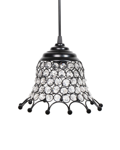 Glossy Hanging crystal pendant light, Adjustable Pendant Light Fixture for Kitchen Dinning Room Bedroom