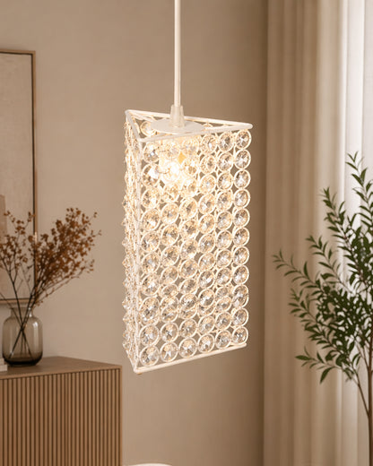 Glossy Hanging crystal Chandelier Vintage Industrial Vintage Pendant Ceiling Light