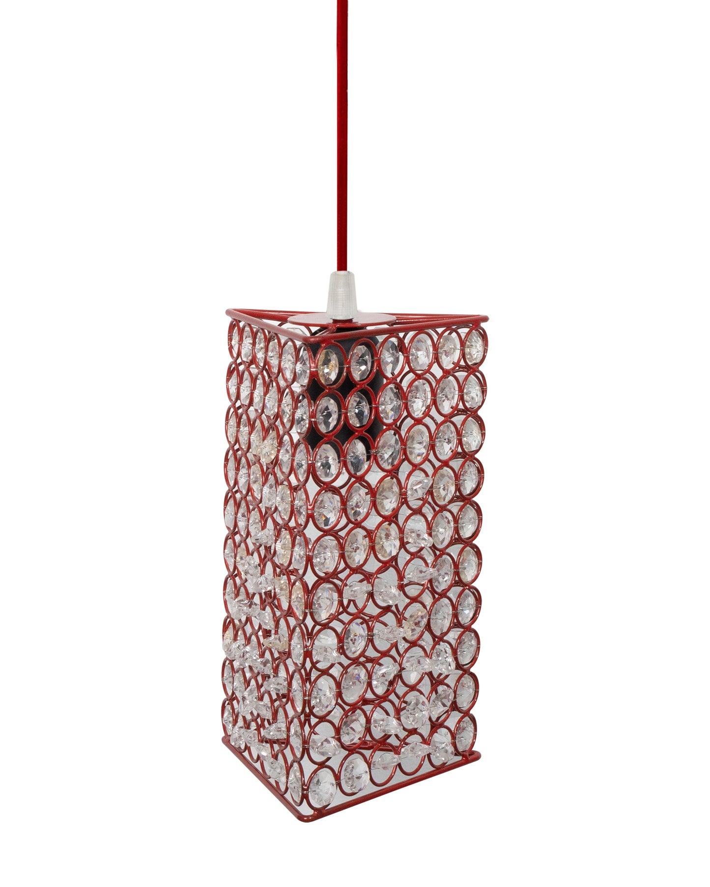 Glossy Hanging crystal Chandelier Vintage Industrial Vintage Pendant Ceiling Light