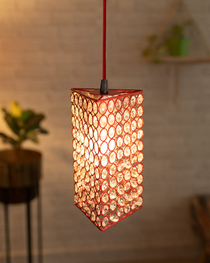 Glossy Hanging crystal Chandelier Vintage Industrial Vintage Pendant Ceiling Light
