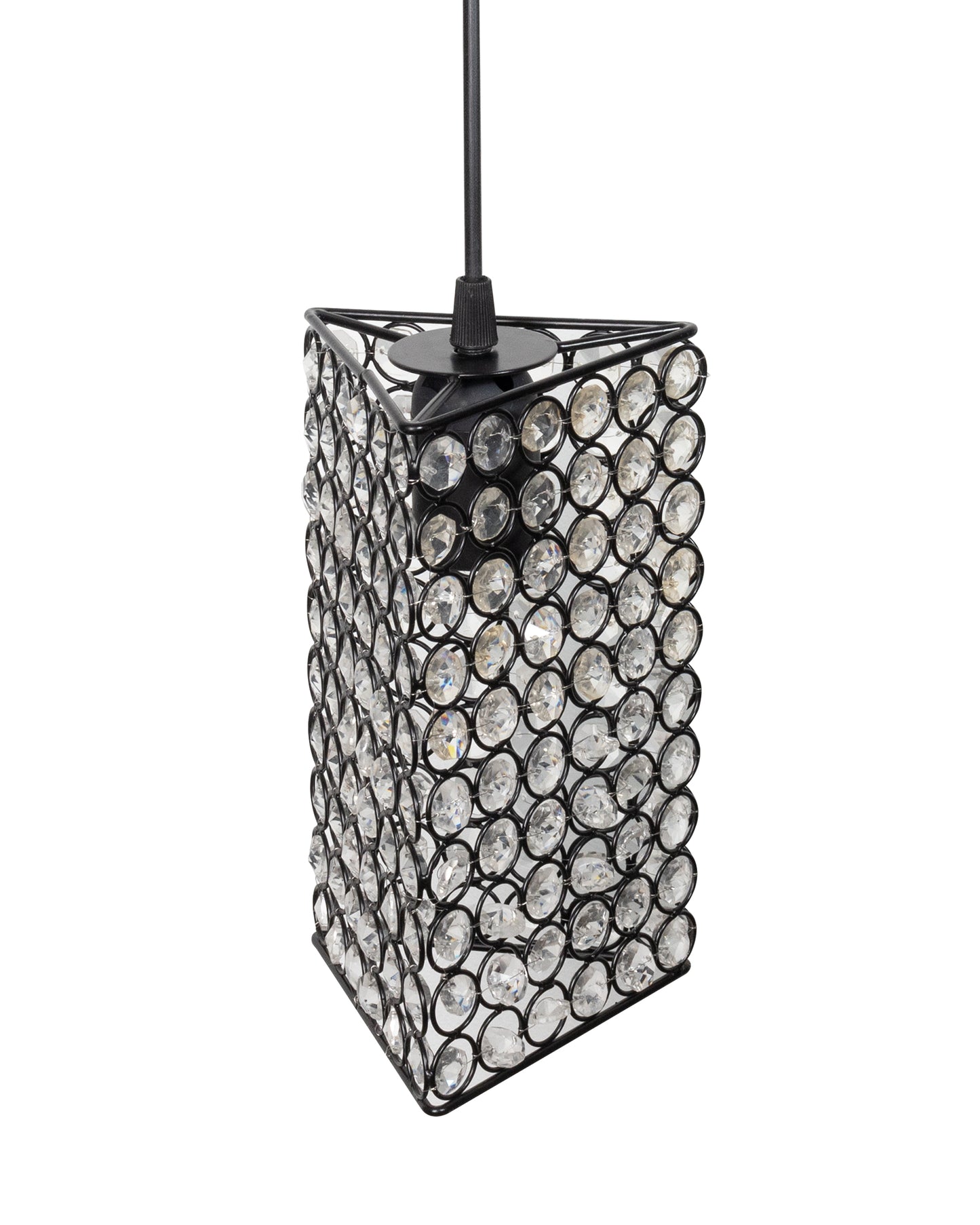 Glossy Hanging crystal Chandelier Vintage Industrial Vintage Pendant Ceiling Light