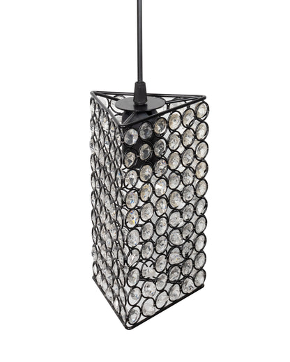 Glossy Hanging crystal Chandelier Vintage Industrial Vintage Pendant Ceiling Light