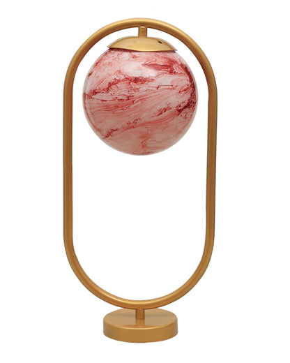 Modern Bedside Night Lamp Mini Gold Table Light Metal Gold Finished Bedside Desk Lamp with Milky White Shade for Living Room Bedroom, Oval