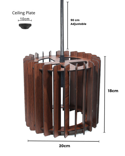 Wood Pendant Light, Mid Century Modern, Handmade, Ceiling Lamp, Chandelier Lighting, Industrial Lamp, Wooden Lamp, Lampshade Ceiling, Cylinder