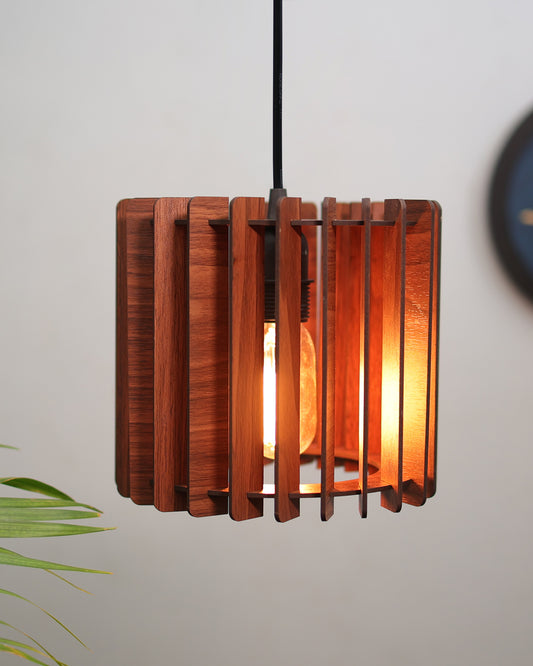 Wood Pendant Light, Mid Century Modern, Handmade, Ceiling Lamp, Chandelier Lighting, Industrial Lamp, Wooden Lamp, Lampshade Ceiling, Cylinder