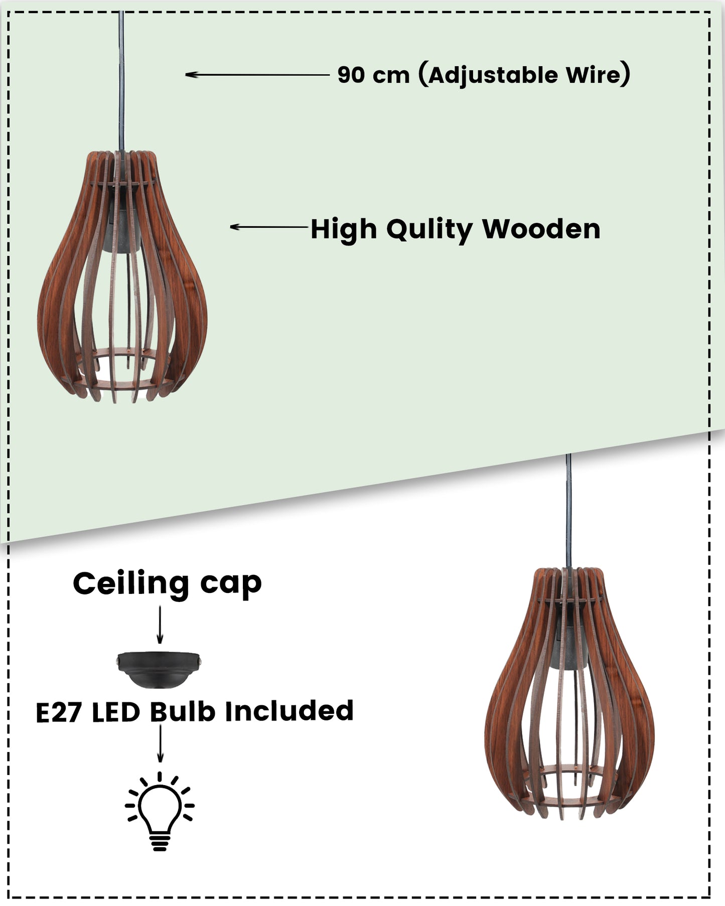 Wood Pendant Light, Mid Century Modern, Handmade, Ceiling Lamp, Chandelier Lighting, Industrial Lamp, Wooden Lamp, Lampshade Ceiling, Oval