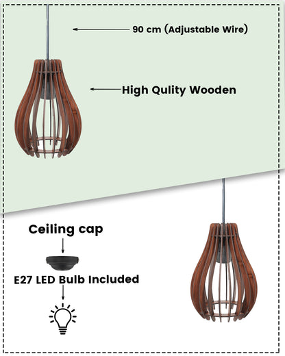 Wood Pendant Light, Mid Century Modern, Handmade, Ceiling Lamp, Chandelier Lighting, Industrial Lamp, Wooden Lamp, Lampshade Ceiling, Oval