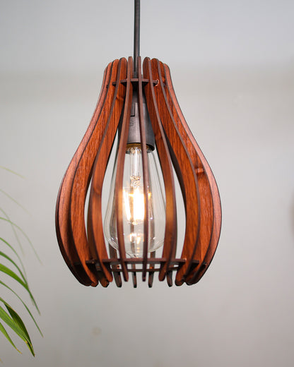 Wood Pendant Light, Mid Century Modern, Handmade, Ceiling Lamp, Chandelier Lighting, Industrial Lamp, Wooden Lamp, Lampshade Ceiling, Oval