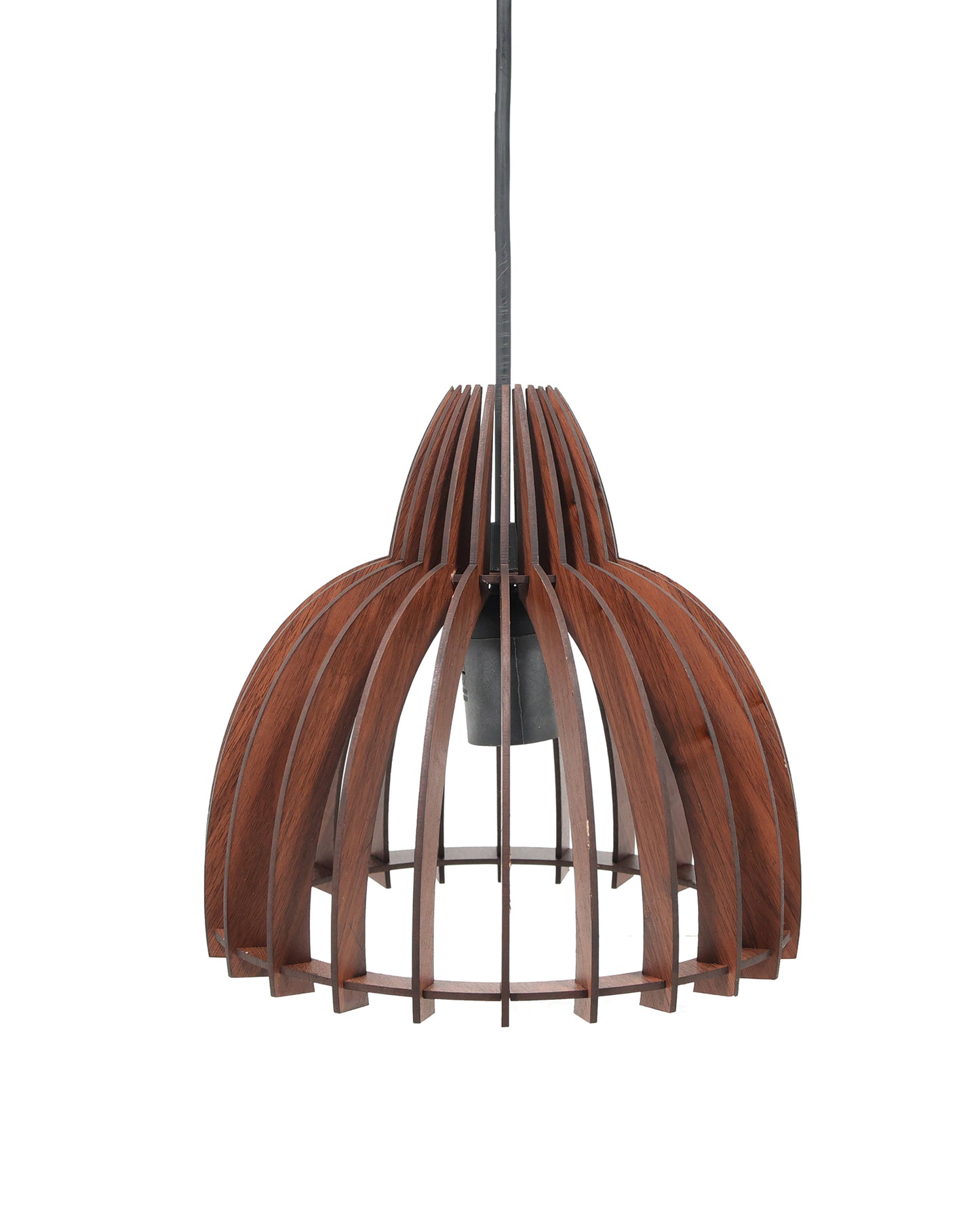 Wood Pendant Light, Mid Century Modern, Handmade, Ceiling Lamp, Chandelier Lighting, Industrial Lamp, Wooden Lamp, Lampshade Ceiling, Tulip