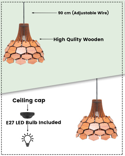 Wood Pendant Light, Mid Century Modern, Handmade, Ceiling Lamp, Chandelier Lighting, Industrial Lamp, Wooden Lamp, Lampshade Ceiling, Lotus