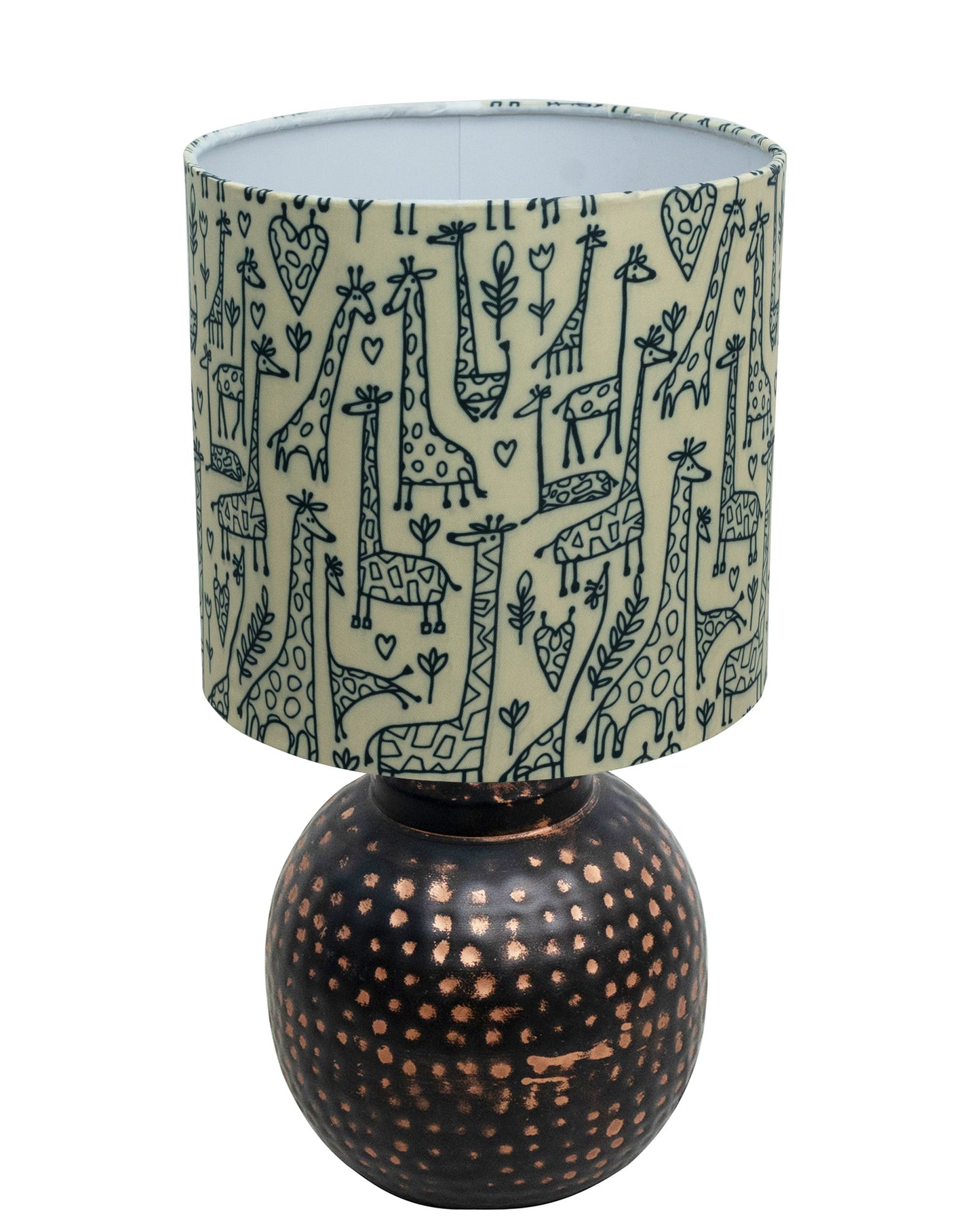 Ginger Jar Antique Table Lamp Hammered Oil-Rubbed Bronze Metal for Living Room Family Bedroom