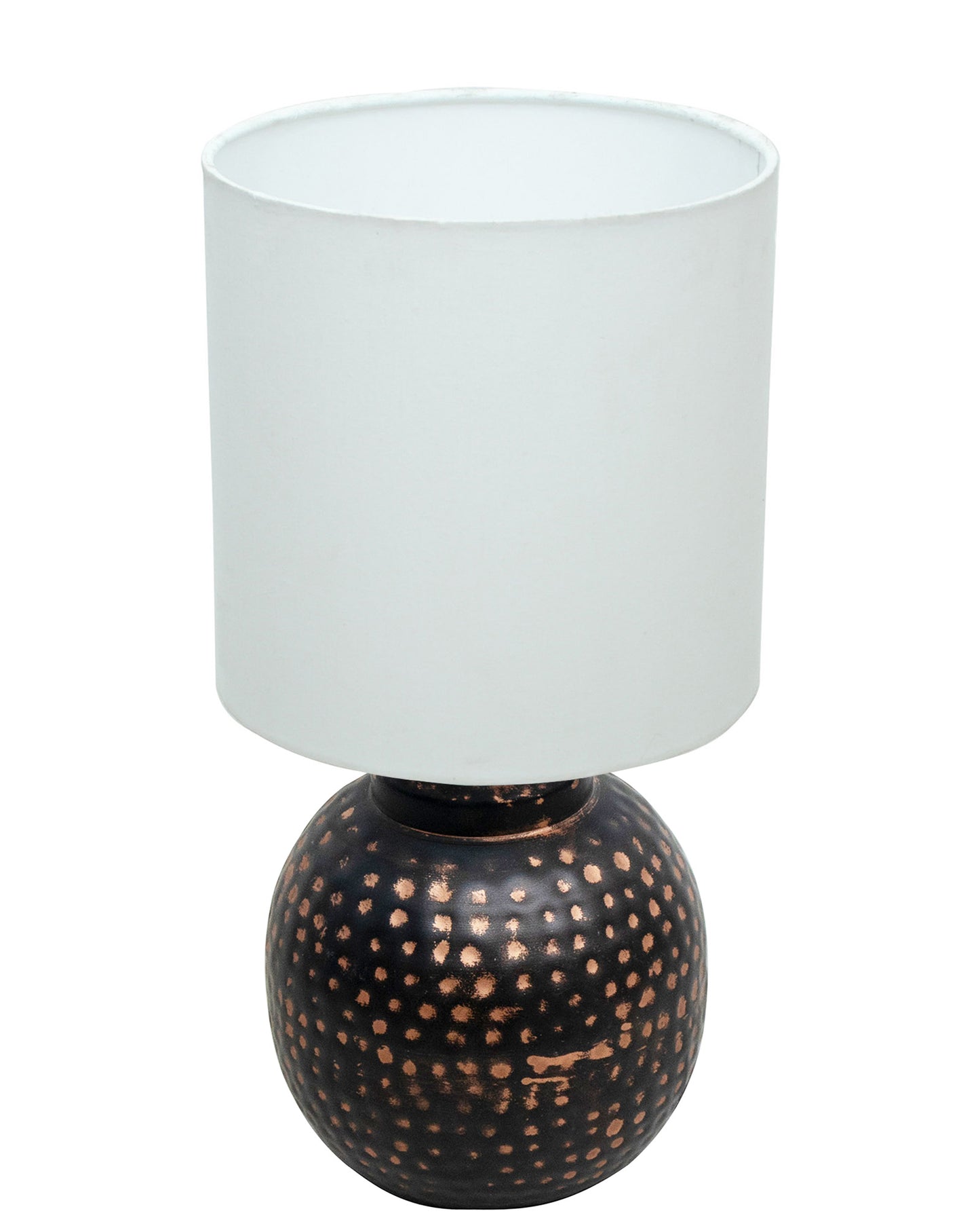 Ginger Jar Antique Table Lamp Hammered Oil-Rubbed Bronze Metal for Living Room Family Bedroom