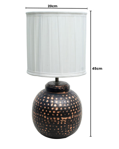 Ginger Jar Antique Table Lamp Hammered Oil-Rubbed Bronze Metal for Living Room Family Bedroom
