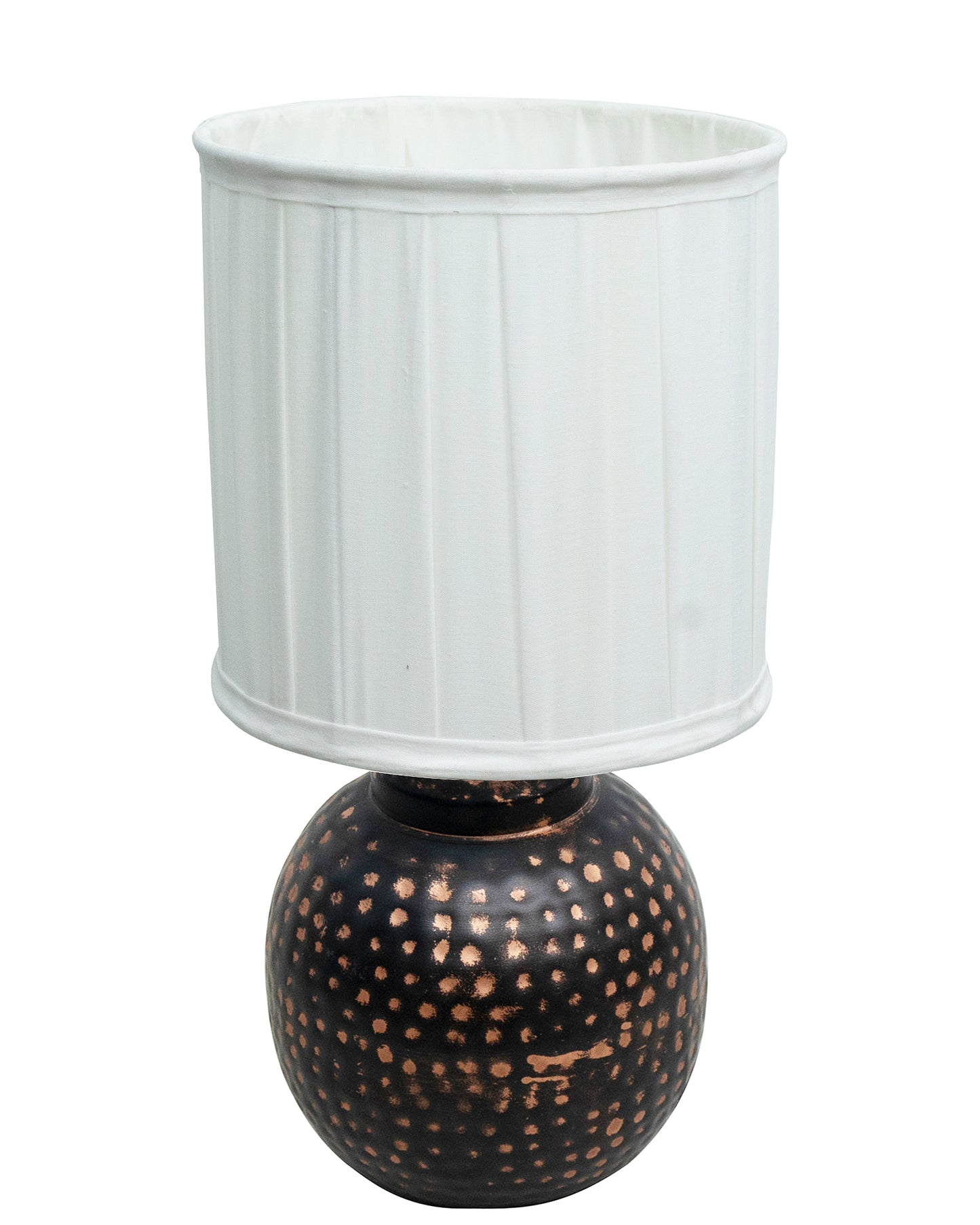 Ginger Jar Antique Table Lamp Hammered Oil-Rubbed Bronze Metal for Living Room Family Bedroom