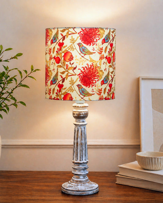 Traditional Country Cottage Table Lamp Antique White Athens Desk Lamp for Bedroom Living Room