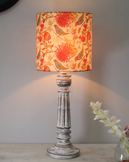 Traditional Country Cottage Table Lamp Antique White Athens Desk Lamp for Bedroom Living Room