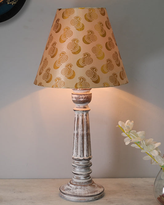 Traditional Country Cottage Table Lamp Antique White Athens Desk Lamp for Bedroom Living Room
